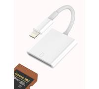 Adaptador de lector de tarjetas SD Lightning para iPhone 14 13 12 11 Pro Max Lector de tarjetas digital Cámara Digital Convertidor de tarjeta de memoria móvil Accesorio de memoria externa para Apple