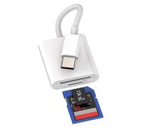 Adaptador de lector de tarjetas SD USB C para iPhone 15 Pro Max Plus Apple iPad Air Mini tipo C cámara multipuerto tarjeta micro TF unidad flash compacta memoria dongle Thunderbolt 4 3 cable