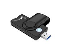 Adaptador de lector de tarjetas USB 3.0 que lee tarjetas SDTF SIMsID IC para uso en viajes, lector multifunción