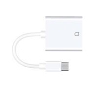Adaptador de lector de tarjetas USB C a TF SD para cámara de lector de tarjetas iPhone 15