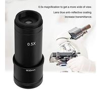Adaptador de Lente con Montura C de 0,5X Adaptador de 0,5X, Adaptador de Lente Adaptador de Microscopio Adaptador de Lente de Ocular de Cámara CCD Adaptador de Biomicroscopio