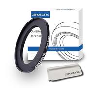 Adaptador de lente de cámara de 49 mm a 55 mm, cambia el filtro o tamaño de la lente de 49 mm a 55 mm. Compatible con todos los accesorios de filtro de rosca de 55 mm + 1 paño de limpieza de lentes.