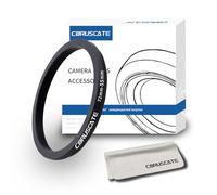 Adaptador de lente de cámara de 72 mm a 55 mm, cambia el filtro o tamaño de la lente de 72 mm a 55 mm. Compatible con todos los accesorios de filtro de rosca de 55 mm + 1 paño de limpieza de lentes.