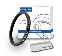 Adaptador de lente de cámara de 72 mm a 62 mm, cambia el filtro o tamaño de la lente de 72 mm a 62 mm. Compatible con todos los accesorios de filtro de rosca de 62 mm + 1 paño de limpieza de lentes.