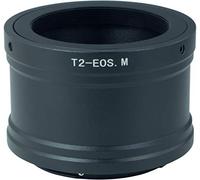 Adaptador de lente de montaje en T T2 T compatible con cámaras Canon EOS EF-M de montaje de lente Canon EOS M6 Mark II M50 Mark II (EOS Kiss M2) M50 (EOS Kiss M) M200 M100 M6 M5 M10 M3 M