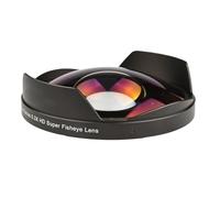 Adaptador de Lente Gran Angular Ultra Ojo de pez 0.3X de 52 mm / 58 mm / 62 mm / 67 mm / 72 mm con Parasol, Solo for videocámaras y cámaras de vídeo.(52MM)