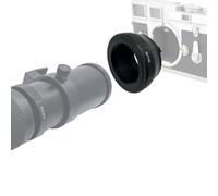 Adaptador de lente T2 a LM y cámara L/M antes y tapa trasera, montura en T (T/T-2) Lente SLR con tornillo y para Leica M L/M M9 M8 M7 M6 M5 (T2 a LM Adapter)