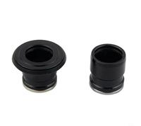 Adaptador de liberación rápida a eje pasante para cubos de bicicleta de 9 a 15 mm, 10 a 12 mm, kit de conversión de buje delantero y trasero, compatible con aleación de aluminio de 8 a 11 12