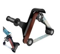 Adaptador de lijadora de banda: accesorios de molienda de acero inoxidable, mecanismo de correa de tubería de tubo, estructura de sujeción ergonómica, herramienta de eliminación de óxido para la
