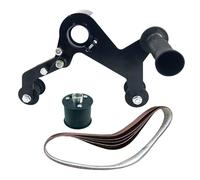 Adaptador de lijadora de banda para amoladora | Lijadora de banda de acero inoxidable para madera y tubos | Herramienta de lijado para eliminar el óxido con mango ergonómico para