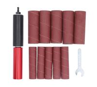 Adaptador de Lijadora de Husillo Tambor de Lijado de Goma de Mano Mandril de Lijado de Taladro de 1,5 Kit de Mandril de Lijado de Taladro de Aleación de Aluminio para Madera y Metal