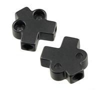 Adaptador de línea de freno hidráulico para motocicletas, adaptador de aluminio CNC 1 a 2, bloque de distribución de conector divisor hidráulico para bicicletas (B)