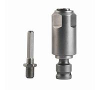 Adaptador de Llave de Impacto para Martillo Eléctrico, Acero de Alta Carbono, Punta Redonda con 2 Ranuras y 2 Hoyos - Alta Compatibilidad, Herramienta Multifuncional para Taller
