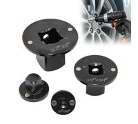 Adaptador de llave de vaso, 4 piezas, herramienta de reparación plana | Juego de adaptadores de llave de vaso para espacios estrechos y difíciles de alcanzar, mantenimiento del chasis