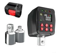 Adaptador de llave dinamométrica digital, unidad de 1/2 pulgada, rango de 0.9-340 Nm con precisión de ± 1%, modo pico/pista, pantalla LCD (Nm/ft-lb/in-lb/kg-cm), zumbador y LED, para convertir llaves