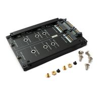Adaptador de llave NGFF B+M 2x tarjeta SSD M.2 a disco duro combinado SATA de...