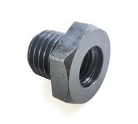 Adaptador de mandril, 1-8TPI a M18*2.5, Adaptador de husillo, Adaptador de accesorios de torno for carpintería, Negro