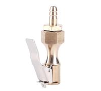 Adaptador de mandril de bloqueo para inflador de neumáticos de latón con conector de púa de 6,5 mm, convertidor de manguera de bomba de compresor de aire para válvula de neumático
