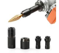 Adaptador de mandril de conversión de amoladora angular a amoladora recta, rosca M10, convertidor de herramienta giratoria de acero de alto carbono, kit de modificación de herramienta eléctrica para