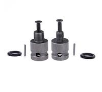 Adaptador de mandril de taladro con tornillo 1/2-20UNF 3/8-24UNF for conversión de llave de impacto convertidor de adaptador de enchufe de taladro eléctrico piezas de repuesto (Color : 1 2)