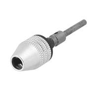 Adaptador de mandril de taladro sin llave de 0,3-3,4 mm, herramienta de conversión de adaptador de cambio rápido de vástago redondo de 2,35 mm, para mini amoladora eléctrica de taladro eléctrico