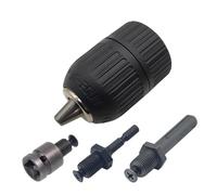 Adaptador de mandril de taladro sin llave preciso de 2-13mm, adaptador de llave de cambio rápido de rosca de 1/2 "-20UNF, hexagonal SDS-Plus de 1/4" for llave de impacto (Color : 4pcs set)
