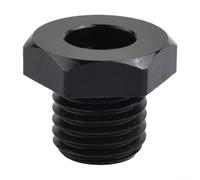 Adaptador de mandril de torno de madera - Adaptador de husillo de rosca de 18 × 2,5 mm a 1″-8 TPI (25 mm) o 33 × 3,5 mm para tornos de madera, negro, 32 mm a 18 mm