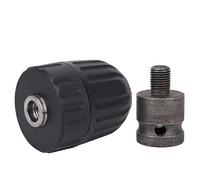 Adaptador de Mandril Eléctrico, Abrazadera de Apriete Manual, Rosca 0.8-10mm 3/8-24UNF - Conexión Estable, Material de Acero, Para Taladros y Llaves de Impacto