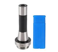 Adaptador de mandril R8 de vástago de cabezal de mandrinar de alta precisión, rosca 18UNF de 1 1/2", para fresadoras. Portaherramientas de acero de alto carbono con caja de