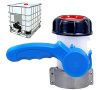 Adaptador de manguera con boquilla de mariposa de buen sellado válvula de asa IBC accesorios de asa IBC multifuncionales de 1000L adaptador de interruptor de contenedor de tanque de agua de drenaje