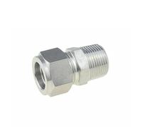 Adaptador de manguera, conector de tubo de compresión SS, adaptador de tubo de compresión 1/2 3/4 1 NPT conector PT 14 16 18 20 mm 22 mm 25 mm manguito de tubo conector de aire de acero inoxidable 304