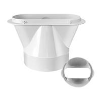 Adaptador De Manguera De Aire Acondicionado, Adaptador De Ventana De Manguera De Aire De Aire Plano, 130mm/150mm De Diámetro, ABS, Kit De Ventilación De Tubería De Escape, Accesorio Para Refrigeración