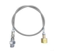 Adaptador de manguera de alta presión para carbonatadores de agua caseros azules - línea de transferencia de cilindro de metal de 90 cm con W21.8|14 para rosca ACME