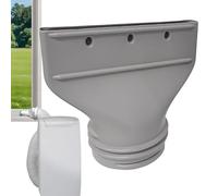 Adaptador De Manguera De Escape De Aire Acondicionado Plana | Kit De Ventilación Plana Para Ventana Manguera De Escape De Aire Acondicionado De Ventana, Ventilación De Secadora