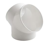 Adaptador de manguera de extracción, distribuidor de conductos en Y, de plástico, para campana extractora, tubo de ventilación, color blanco, 1 unidad