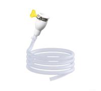Adaptador de manguera de grifo, para manguera de fregadero de PVC transparente con abrazadera ajustable, conector de agua resistente a las torceduras para limpieza de lavabo de grifo a cubo (3 metros)
