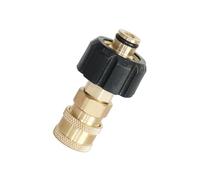 Adaptador de manguera de jardín hembra de latón M22 a 14 mm, fácil de instalar, conector de manguera de jardín con 8 cm de longitud para lavadora a presión, conector versátil