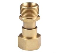 Adaptador de manguera de latón M22 de 14 mm para lavadora a presión giratoria, ajuste giratorio de 360° para reducir la torsión y el estrés de la manguera, para lavadoras a presión estándar M22 de 14