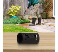 Adaptador de manguera de lavado a presión, conector de tubo de extensión para LAVOR para Nilfisk para Bosch, pieza de repuesto de plástico de ingeniería para conectar múltiples mangueras, negro (C)