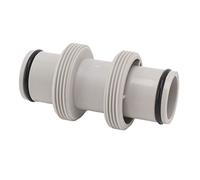 Adaptador de manguera de piscina, conector de manguera de piscina de 1.5 a 1.5 pulgadas, conector de manguera roscado para aspiradoras de piscina