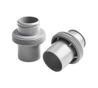 Adaptador de manguera de piscina de 1.5 pulgadas a 38 mm compatible con Intex para sistemas de filtro de arena Coleman, para kit de montaje a prueba de color gris, 70 mm