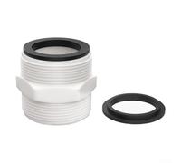 Adaptador de manguera de piscina de 1.5 pulgadas compatible con Intex y para bombas de piscina Coleman y soporta dos accesorios de manguera a través de un solo cuerpo de ajuste (1 unidad)