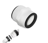 Adaptador de manguera de piscina de 38 cm, 1,5'' a 1,5'' Juego de conexión piscina piscina Split Hose Connector Jardín Tubo Extensión Accesorios con 2 juntas compatibles con In-tex y Coleman