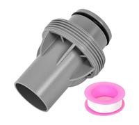Adaptador de manguera de piscina de 38 mm para Intex para sistema de bomba de filtro de piscina Coleman P6916 (individual + cinta PTFE)