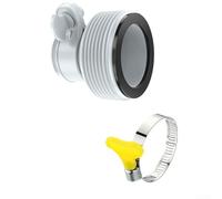 Adaptador de manguera de piscina INTEX, 1.25 a 1.5 pulgadas, conector de montaje serie B para bombas de natación, accesorios de acoplamiento de conversión, blanco, paquete de 2 o 4 (1 pieza + 1)