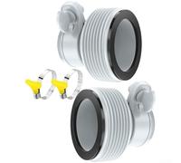 Adaptador de manguera de piscina Intex serie B de 1.25 a 1.5 pulgadas, conector de montaje para piscina (paquete de 2 + 2)