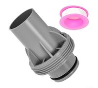 Adaptador de manguera de piscina para piscinas sobre el suelo, accesorio de plástico ABS de 38 mm, compatible con bombas de filtro de arena/cartucho Coleman, resistencia a fugas (individual + cinta