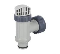 Adaptador de manguera de piscina para válvula de pistón Intex 28635EG 28633EG - Conector resistente para bomba de filtro y manguera de 1,25 pulgadas, color gris