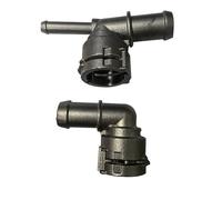 Adaptador de manguera de refrigerante de 3 vías, conector de depósito de refrigerante de acero inoxidable para Jeep Wrangler JL 2018+ 2 piezas/1 juego