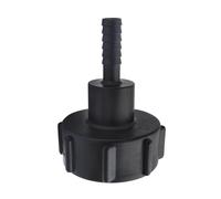 adaptador de manguera de tanque de plástico IBC adaptador 60 mm rosca importación a manguera de conexión de 12 mm (Paquete de 1)